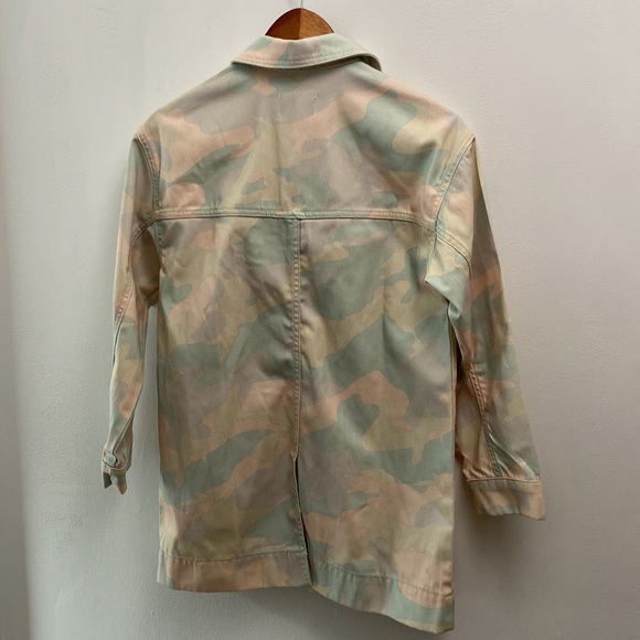 NWT Zara Printed Denim Nordic Jacket, Size 11-12 - Picture 7 of 15